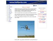 Tablet Screenshot of helitavia.com